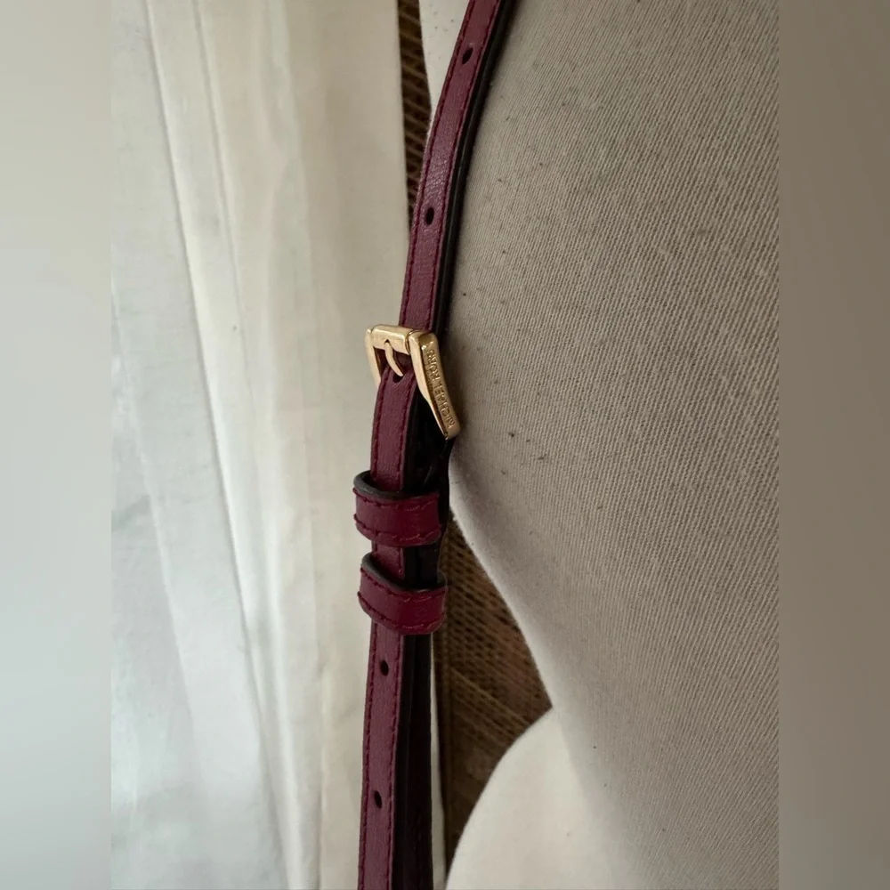Michael Kors Burgundy Crossbody Bag Ellis‎ medium size